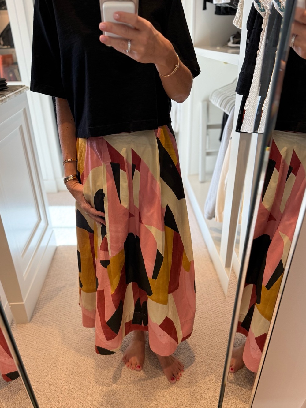 ZW Collection printed midi skirt, size M